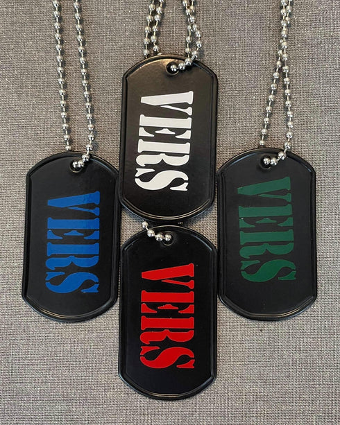 Vinyl Print Metal Tag - "VERS"